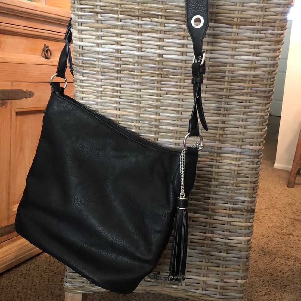 Faux Leather Shoulder Purse